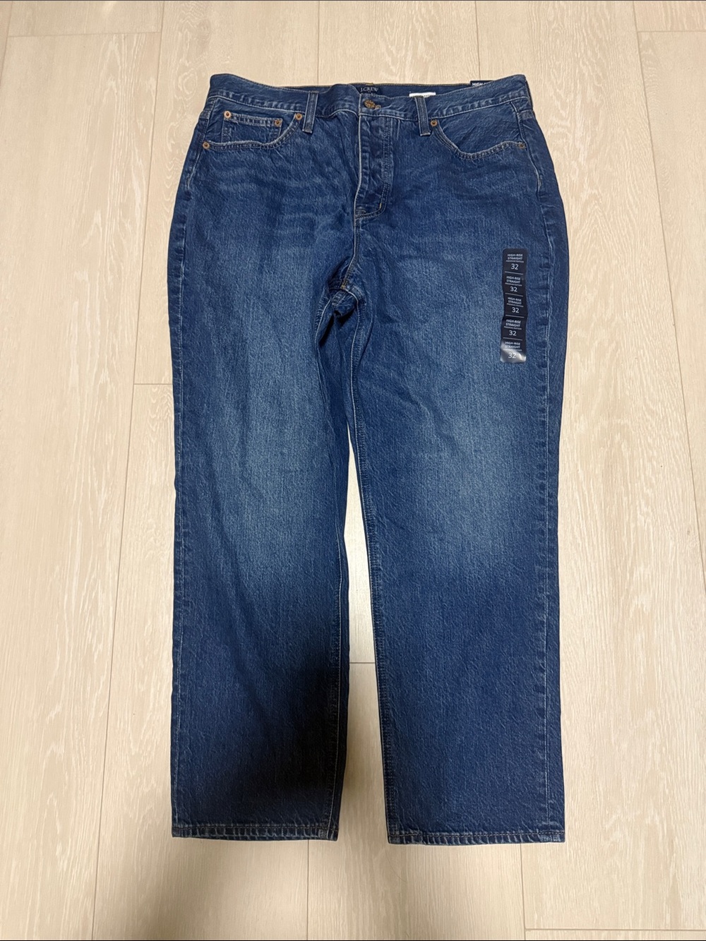 J. Crew Women's Indigo Straight Jeans - Picture 9 of 10